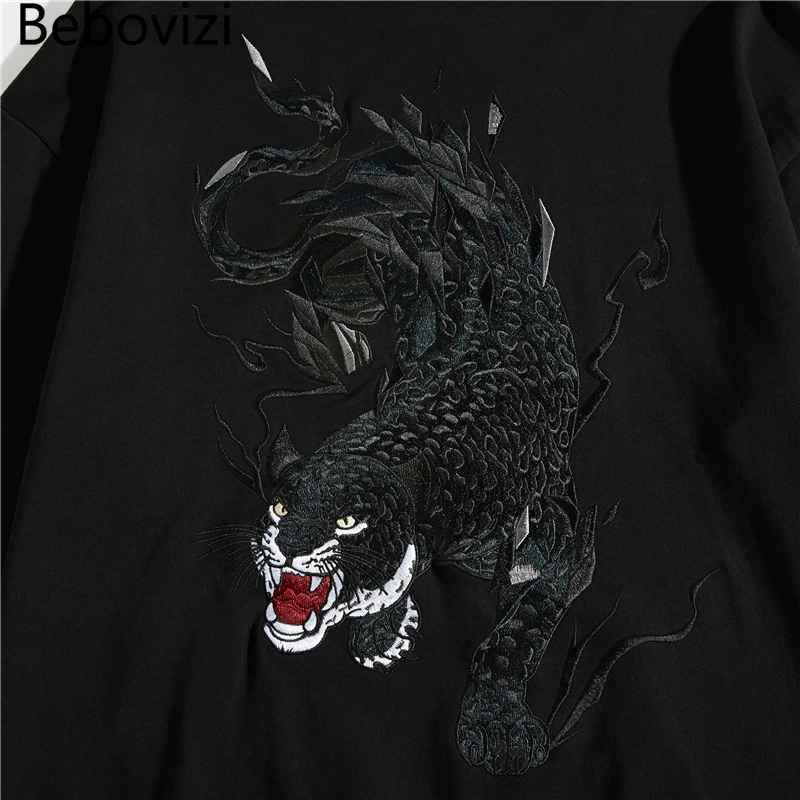 Толстовка мужская с вышивкой изысканная китайская в стиле хип-хоп Феникс и