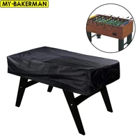 outdoor table football table cover waterproof dustproof rectangular courtyard coffee chair football cover high elasticity black