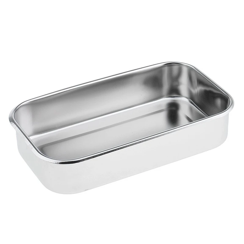 

Stainless Steel Container Organizer Box Instrument Tray To Storage Box With Lid Tools Cans - 8 Inch