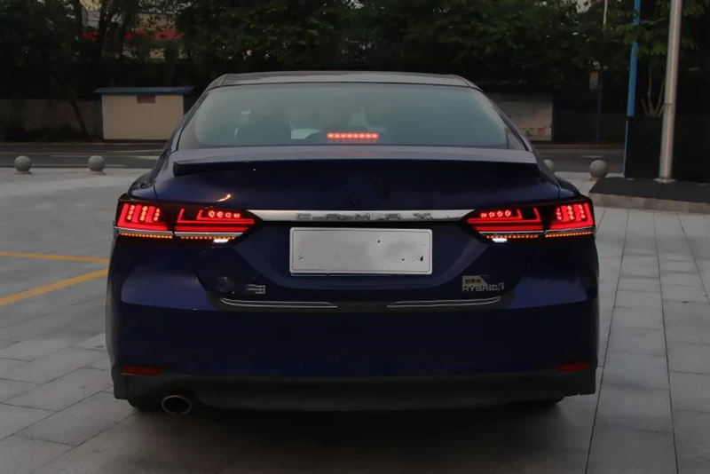 

For Toyota Camry 2018 2019 LED Taillights Assembly Light Tail Lighting Lamp Kit Rear Comb Red Exterior Car Parts Accessories