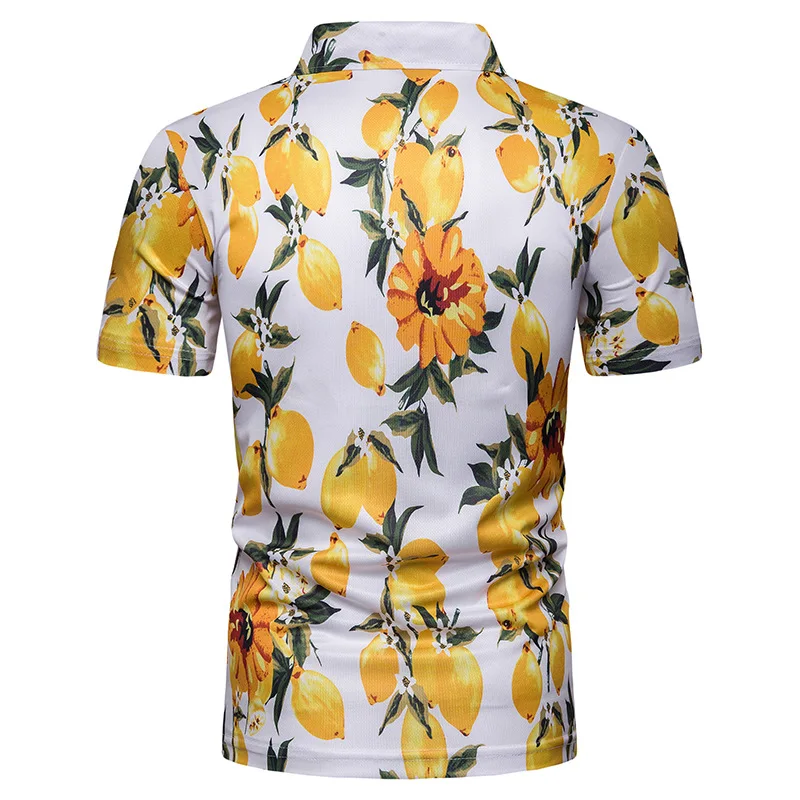 Мужская футболка с коротким рукавом и принтом в пляжном стиле | одежда