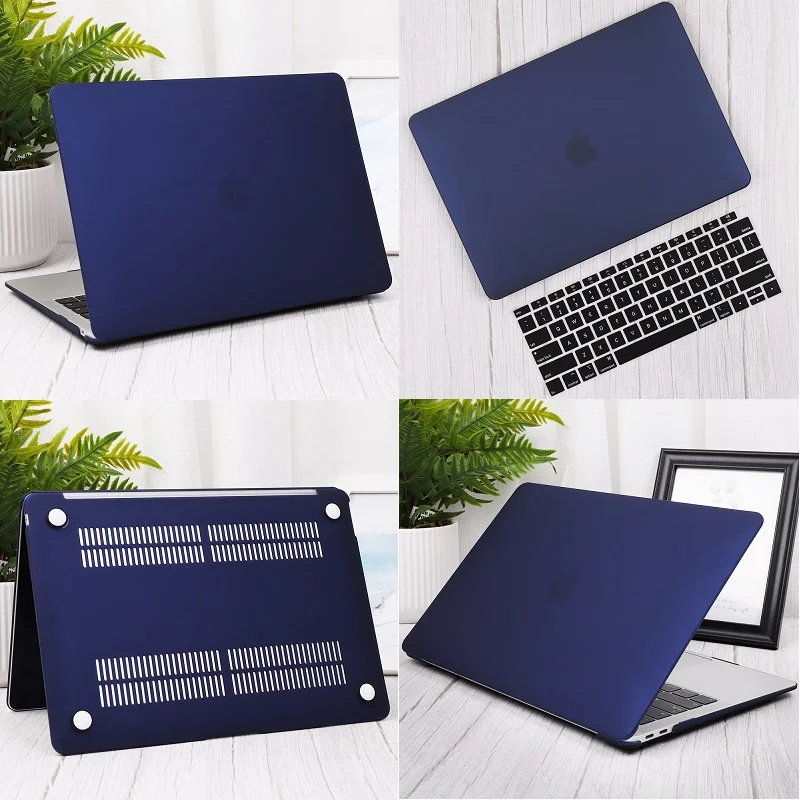 Матовый и Кристальный жесткий чехол с клавиатурой для Macbook Pro 13 TouchBar A2159 Air 13 A1932 retina 11 12 13 15"
