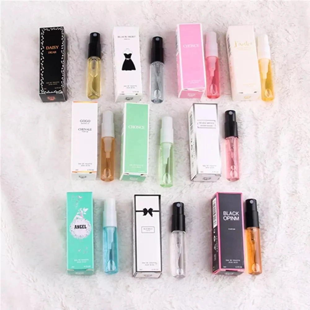 

3ml Original Mini Perfume For Women And Men Long Lasting Fashion Lady Parfum Man Bottle Glass Deodorant Flower Fragrances
