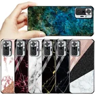 Чехлы для Redmi Note 10 Pro, роскошный чехол из закаленного стекла с мраморным рисунком для Xiaomi Redmi Note10 Pro Max, Note 9, 8, 10s, 9S, 9A, 9C, 8T, чехлы