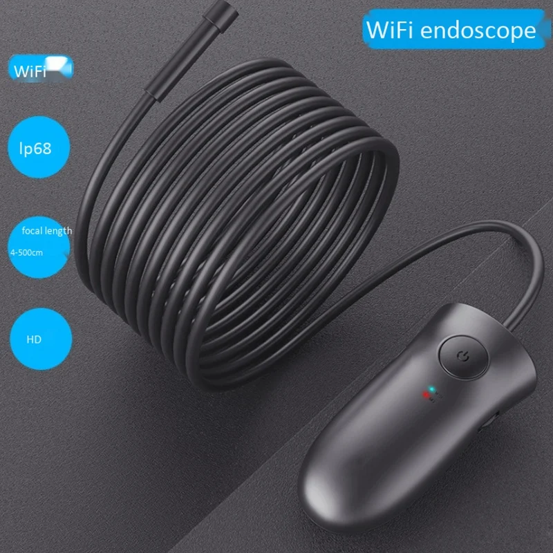

WiFi Endoscope 5MP 1080P 5.5mm High-Definition Endoscope 2M Handheld Endoscope with 6 LED Lights for Android IOS Phones