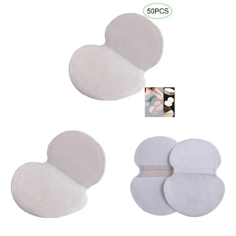 

50 Pcs/Set Summer Women Men Armpits Sweat Pad Disposable Deodorants Underarm Anti Perspiration Absorbing Pads VC
