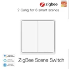 Tuya Zigbee Беспроводной умный светильник переключатель 123 банды приложение Smart Life Управление устройство умного дома и сцена с ZigBee концентратора