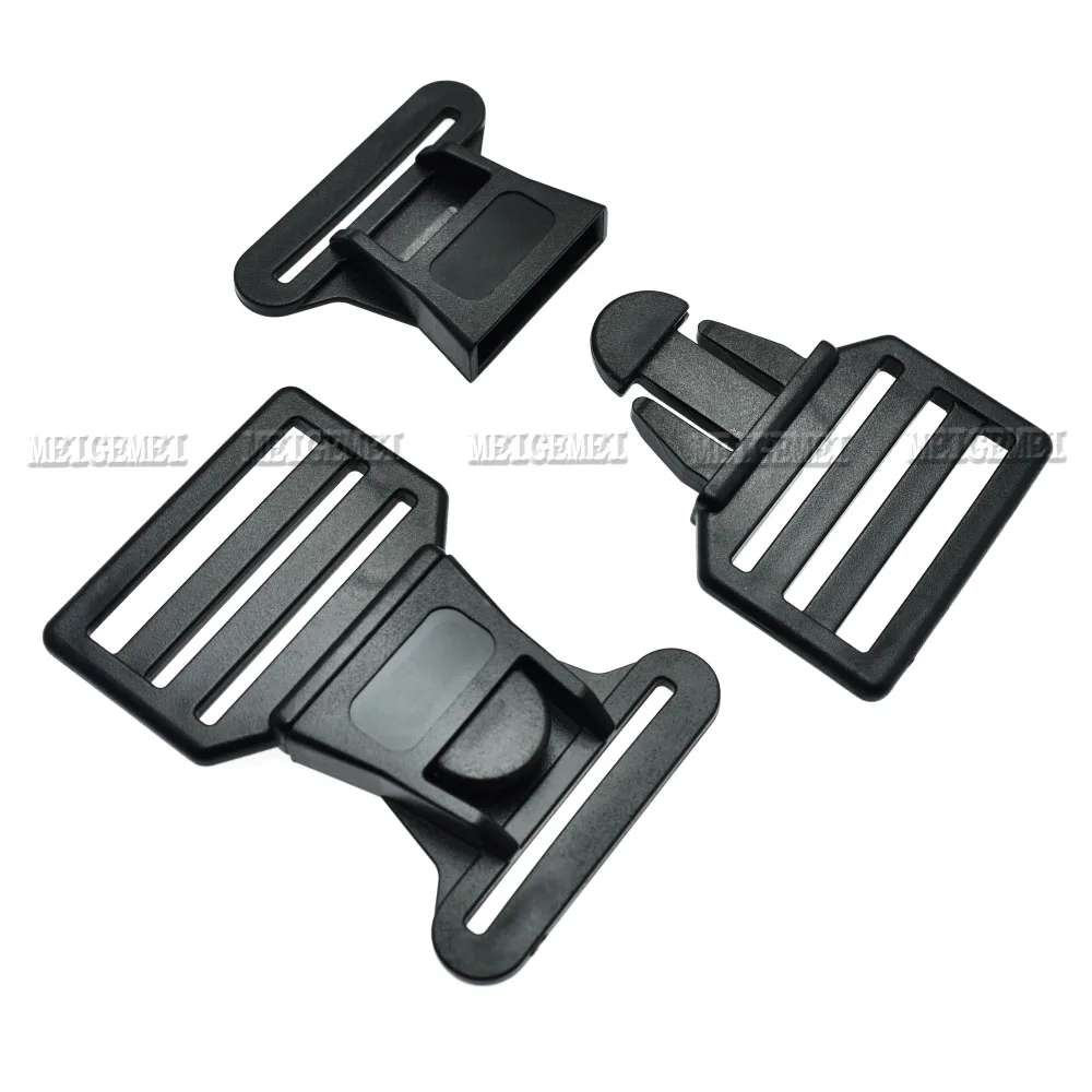 1pcs Plastic Center Release Buckle Belt buckle for Sports Travel Bags Backpack accessories Webbing 40mm Black | Дом и сад