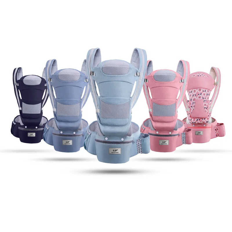 

0-48 Month Ergonomic Baby Carrier Infant Baby Hipseat Carriers 3 In 1 Front Facing Ergonomic Kangaroo Baby Wrap Sling Backpacks