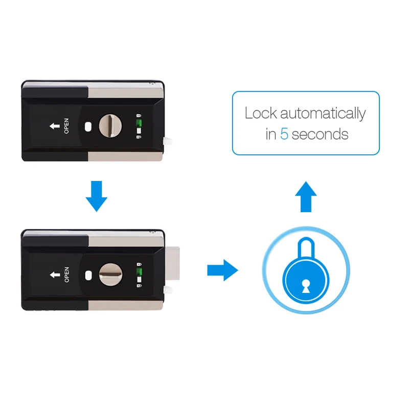 Водонепроницаемый умный дверной замок через приложение Wifi с дистанционным