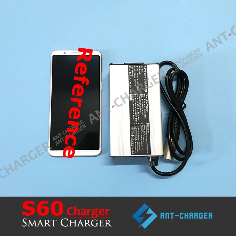 Герметичное 54 75 в 1A умное зарядное устройство для 45 В/48 15s LiFePO4 LFE LFP LiFe Battery Pack 3 65 * = |