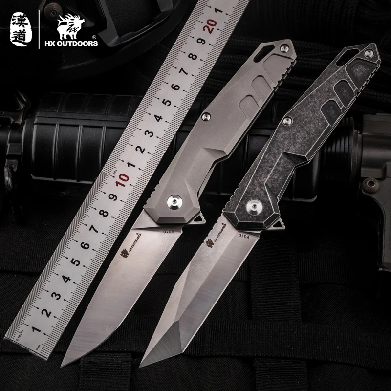 Охотничий нож HX VG10 тактический складной клинок из нержавеющей стали быстрый