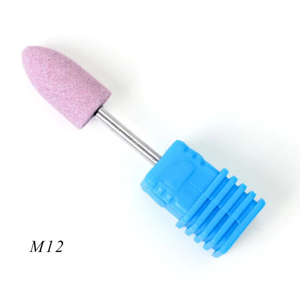 M12 21 тип алмазного сверла для ногтей, фреза для кутикулы, фреза для маникюра, электрическая пилочка для ногтей, аксессуары, инструмент, провисает/M/S - Цвет: M12