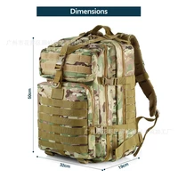 outdoor tactical double shoulder big backpack outdoor cycling sports backpack travel attack camouflage multifunctional backpack