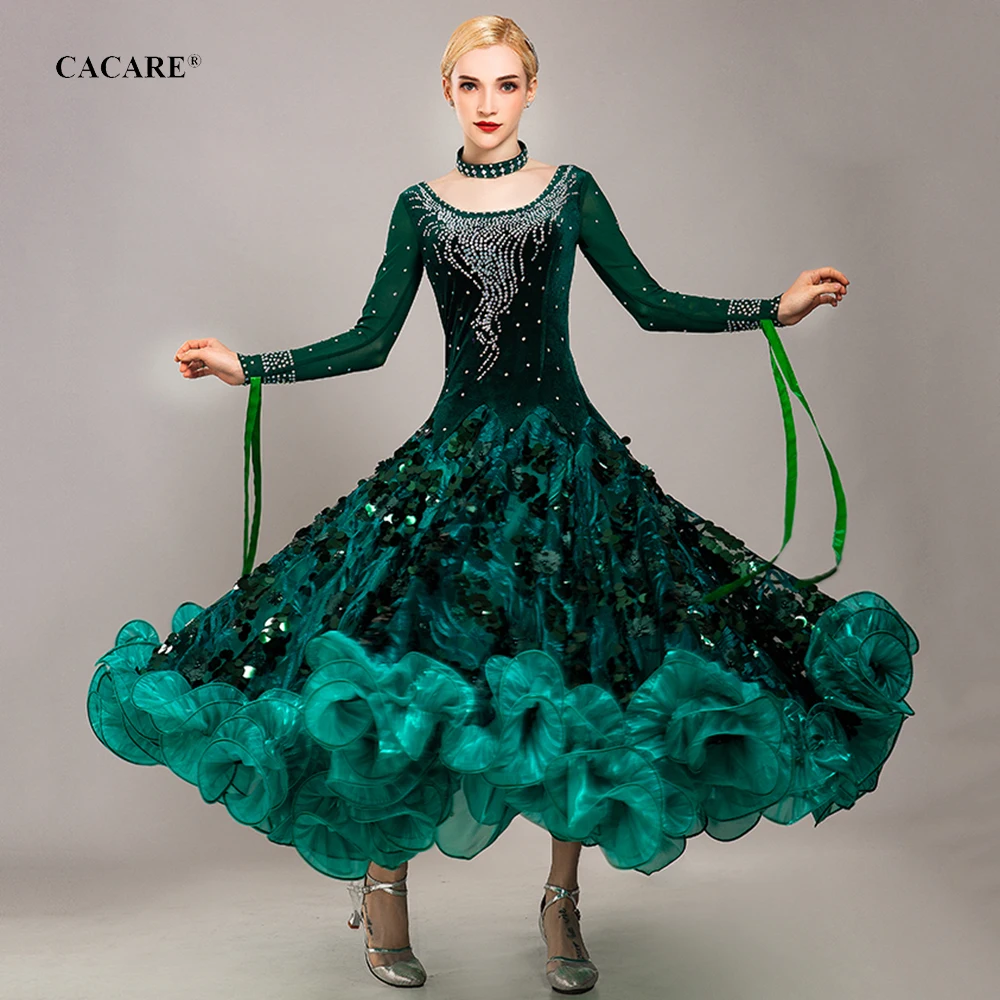 CACARE платья для конкурса бальных танцев Вальс платье стандартные танцевальные D0399
