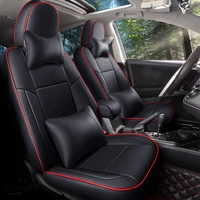 brand new custom made fit car seat covers for toyota rav4 2013 2014 2015 2016 2017 2018 2019 waterproof leatherette car styling