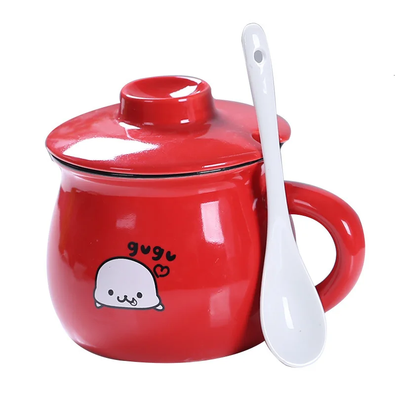 Керамическая стеклянная чашка для влюбленных завтрака молока капучино кофе