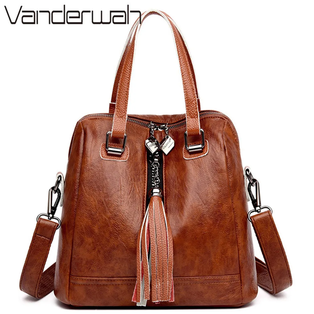 Женские сумки через плечо дизайнерские кожаные с кисточками 2019|Сумки ручками| |