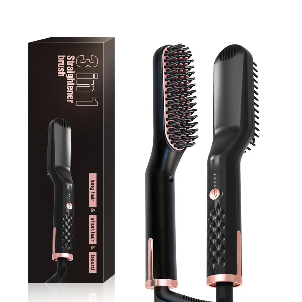 

Men's styling straight hair comb electric wired beard comb hairdressing tool hair styling