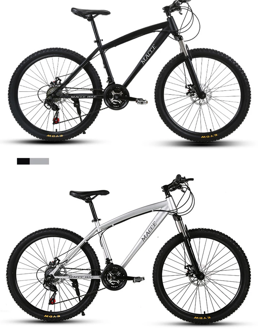 Горный велосипед MTB 21/24/27 Скорость двойной дисковый тормоз 26 дюймов и студенток одного колеса переменной Скорость велосипеда