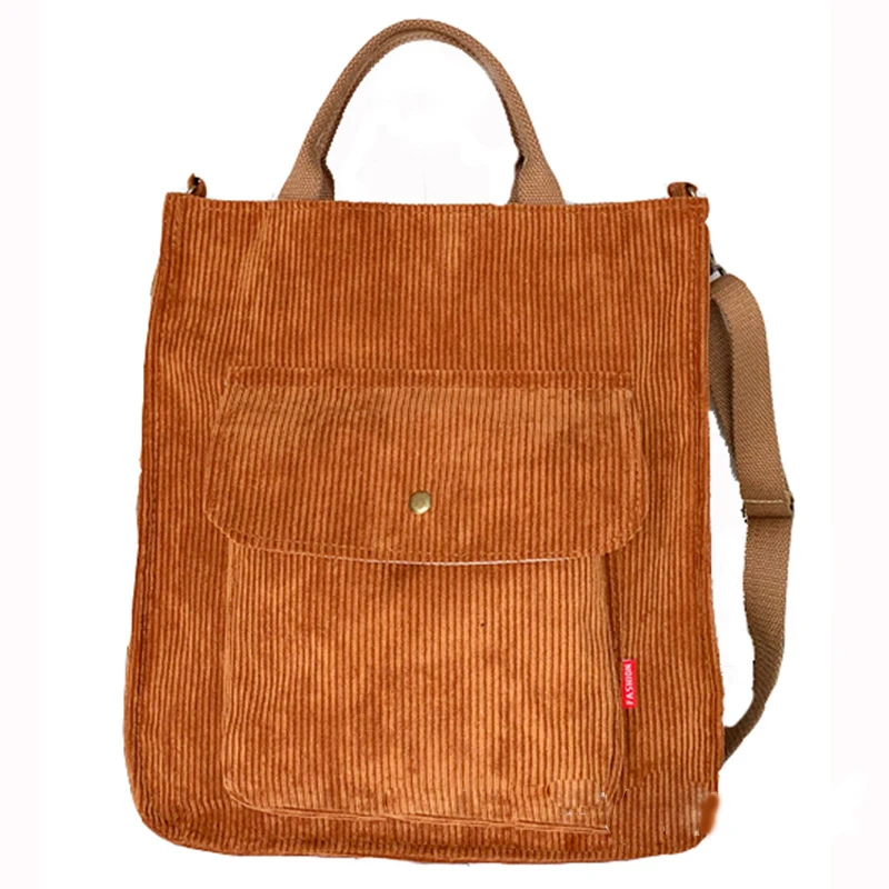 

3pcs/Lot Women Corduroy Large Capacity With Pouch Crossbody Bag Mix Color