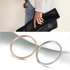 1 мм тонкие титановые стальные кольца тонкие круглые серебряные обручальные кольца Простые Модные кольца на палец для женщин и мужчин ювелирные изделия