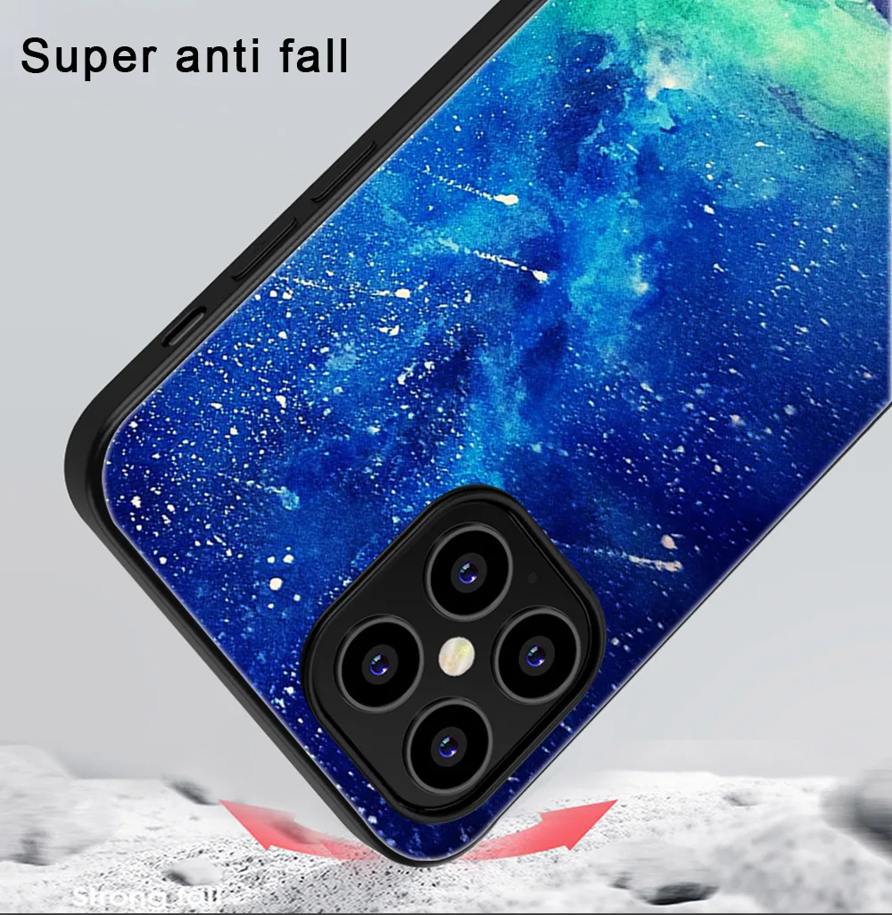 

Sky Flower Phone Case For iPhone 11 12 Pro Max mini XR X XS Max 7 8 6S Plus SE 2020 Phone Cases Soft TPU Black Cover Coque Funda
