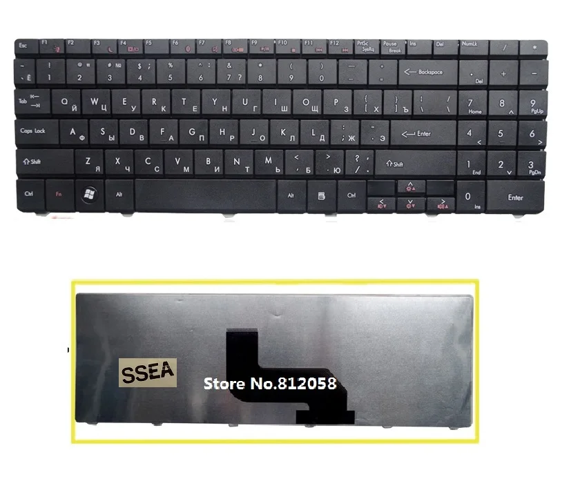 

SSEA Новая русская клавиатура для GATEWAY NV52 NV54 NV53 NV58 NV56 Русская клавиатура