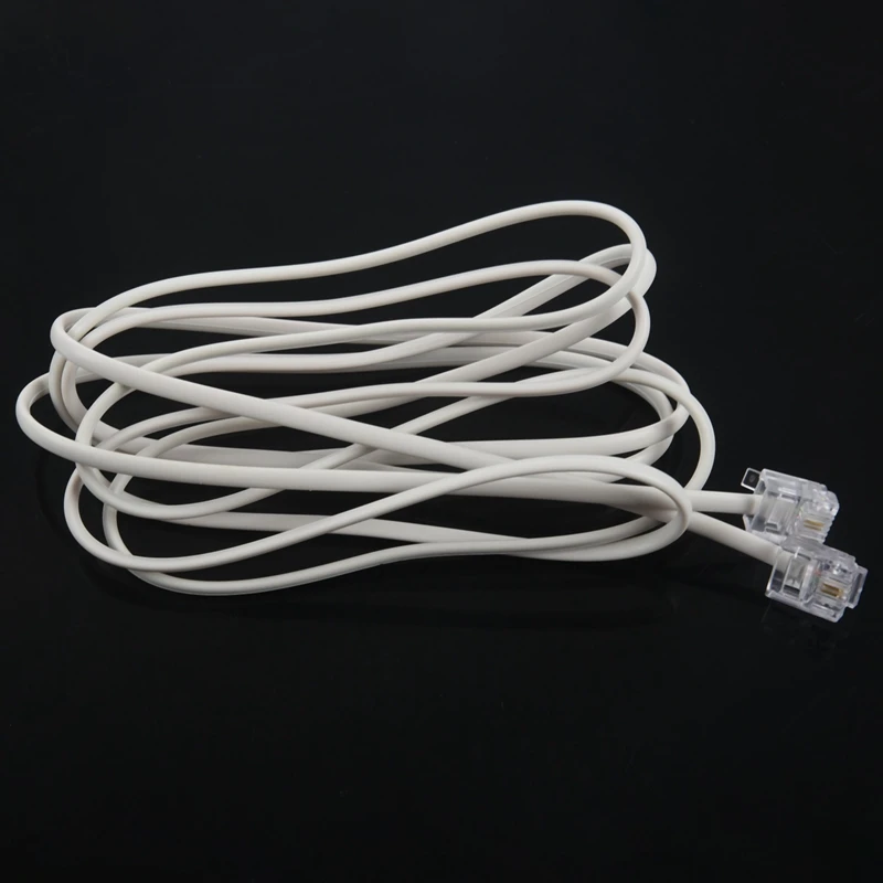 

4.8ft RJ11 to RJ11 Male to Male Telephone Cable Connector White