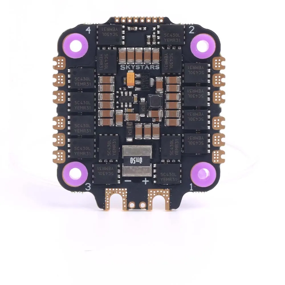Skystars-Dron de carreras teledirigido con visi&oacute;n en primera persona, con soporte de control remoto DShot1200 cuadric&oacute;ptero/600 multitiro para Dron de carreras, modelo BL32-45A, 55A, 60A, 4 en 1, 3-6S, ESC, BLheli32, Dshot1200-2