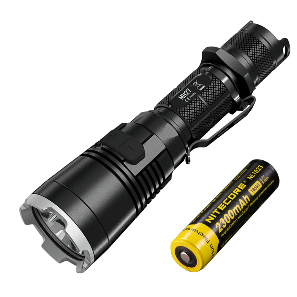 MH27 NL1823 NITECORE MH27 многофункциональная вспышка CREE XP-L HI V3 max 1000 лм зарядка через usb красный зеленый синий дальность луча 462 м фонарик - Испускаемый цвет: MH27 NL1823