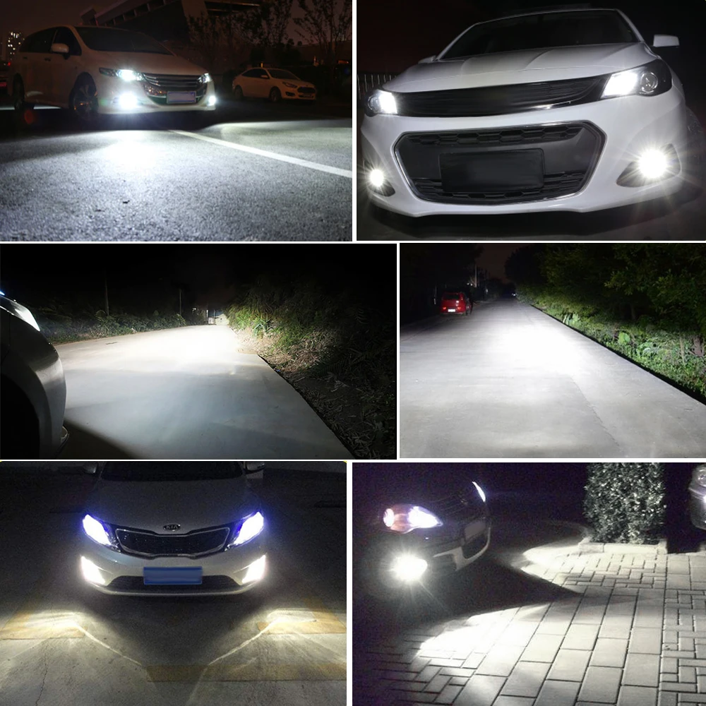 AUXITO 2 шт. H4 H7 Led Canbus H8 H11 HB3 9005 HB4 9006 светодиодный головной светильник s Mini 12000LM