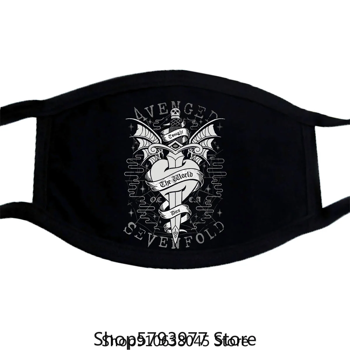 Мужская накидка и кинжал Avenged Sevenfold с коротким рукавом черная Xxlarge PM2.5|Мужские