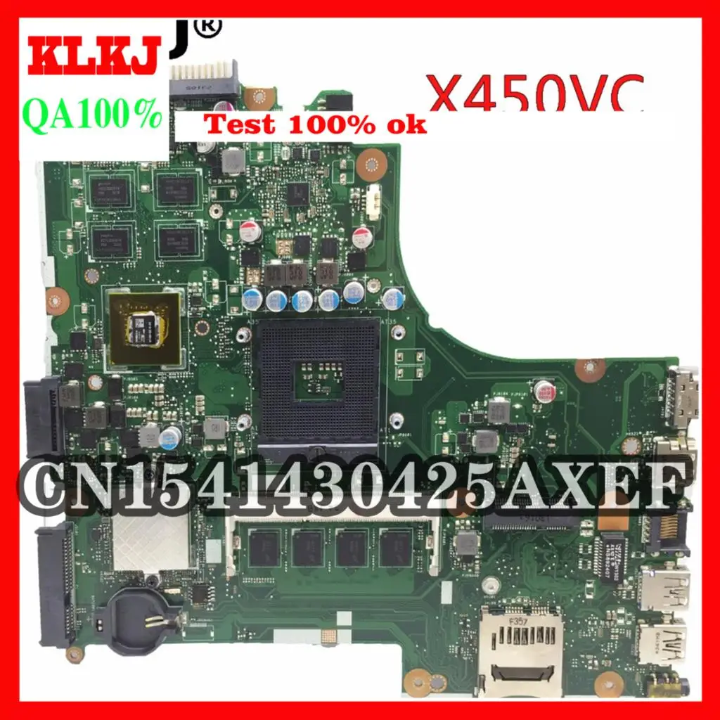 

Материнская плата KLKJ X450VC для ноутбука ASUS X450VC X450CC, оригинальная тестовая материнская плата X450VC, Noteboard