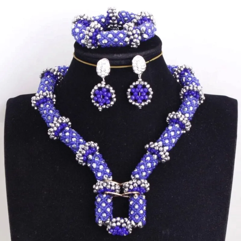 

Dudo Orange and Gold African Beads Jewelry Set one Layer Necklace Set Dubai With Bracelet and Earrings 2020 Jewellery Set New