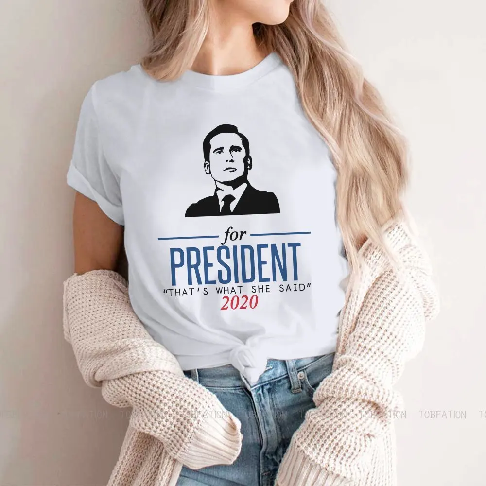 

Classic Female Shirts THe Office Michael Scott America Comedy TV Series Big size Women Tshirts Harajuku Casual Feminine Blusas