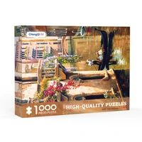quality oil painting jigsaw puzzle 1000 pieces assemble picture decompression toy diy games for adults children kids