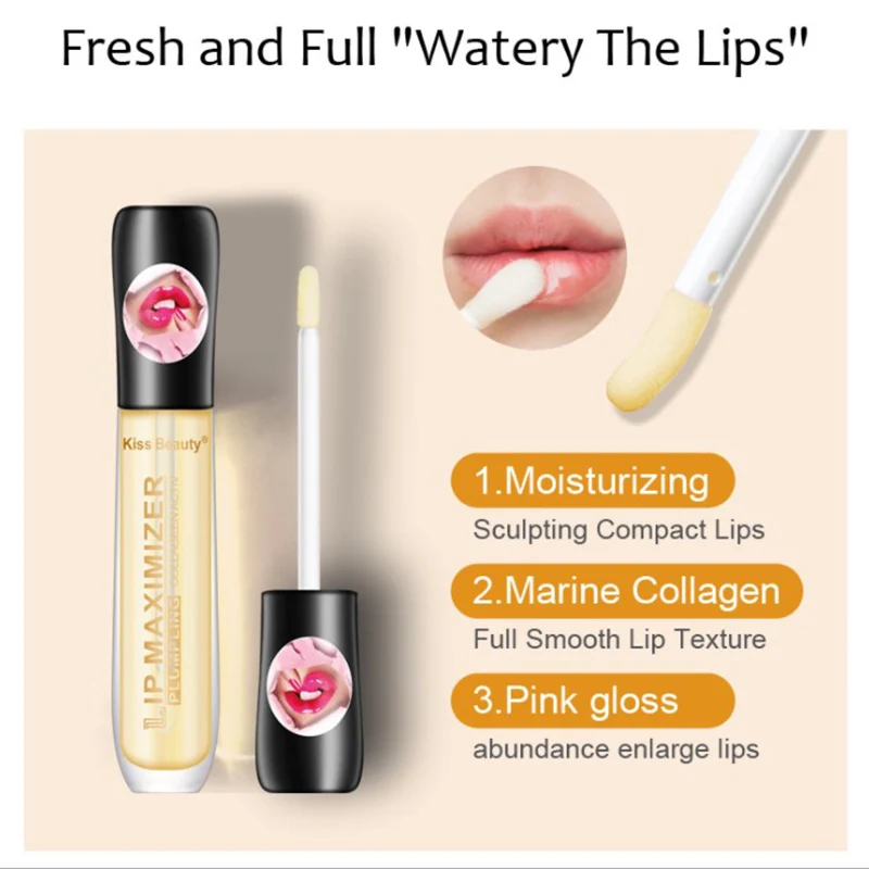 

Instant Volumising Lip Plumper Moisturizing Enhancement Lip Lip Plumper Oil Repairing Reduce Lip Fine Lines Brighten Lip Color