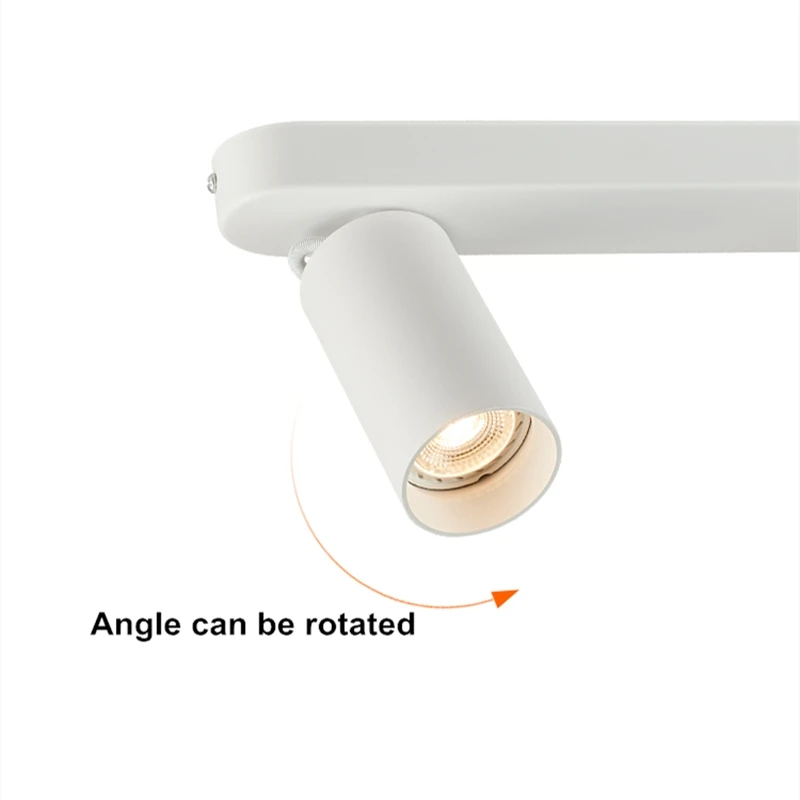 $32.90 Dimmable multi-head spotlights surface-mounted ceiling anti-glare living room bedroom aisle long linear guide-free light 7W/12W