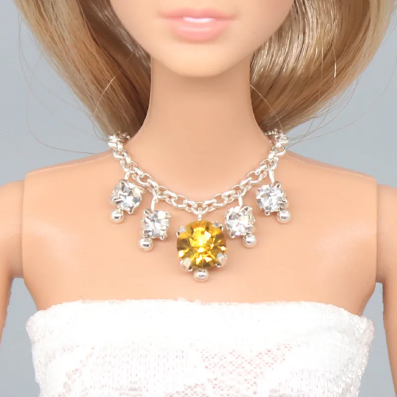 Rhinestone necklace Jewelry Ornaments / Doll Accessories DIY Cosplay For Baby Toy 1/6 Xinyi Barbie FR barbie accessories | Игрушки и
