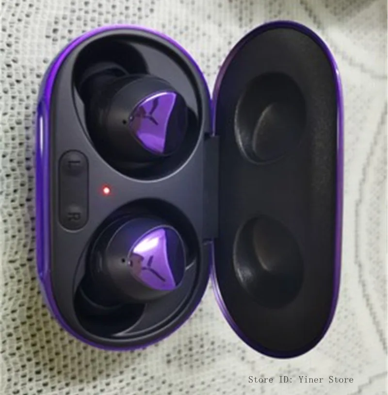 Беспроводные Bluetooth-наушники Samsung Galaxy Buds + BTS Фиолетовые наушники-вкладыши