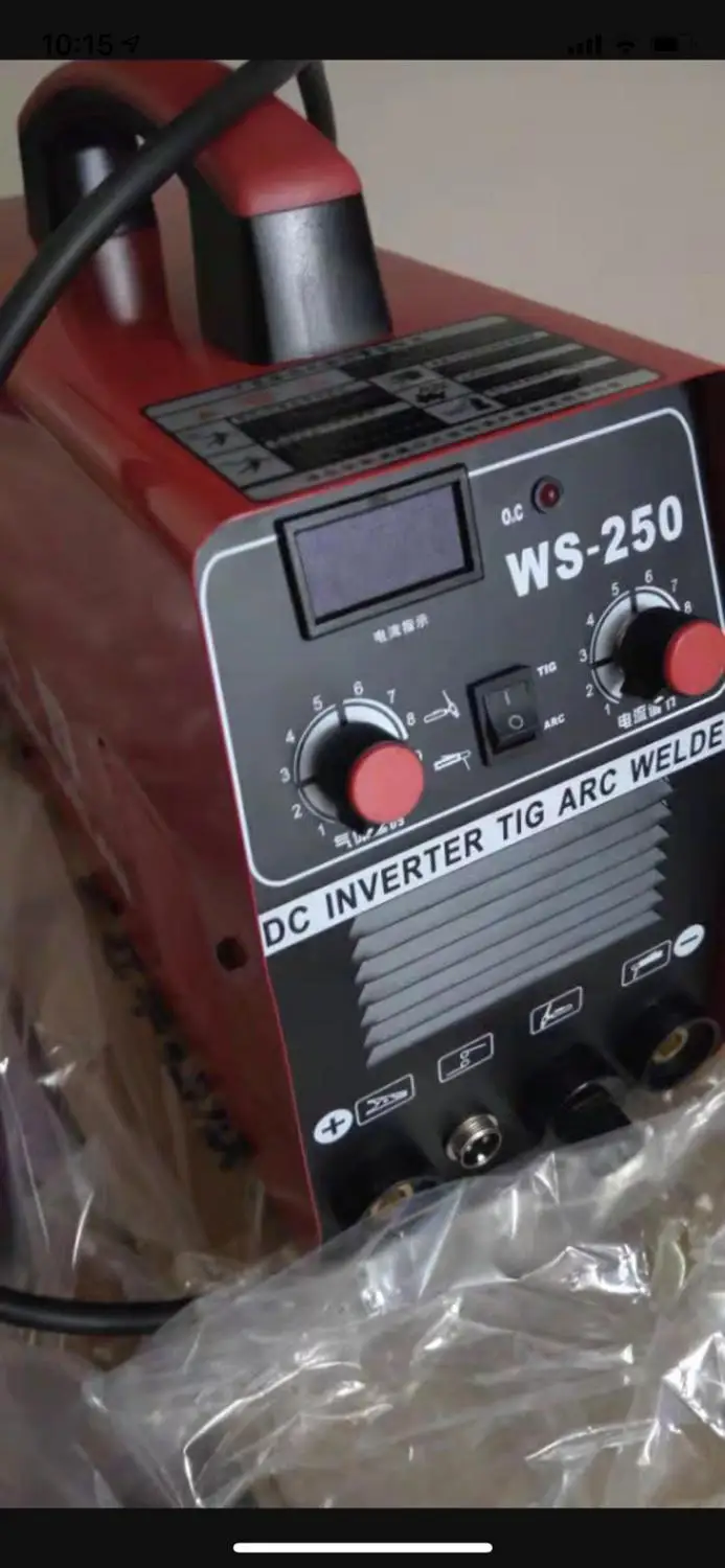 WS-250 сварочный аппарат инвертор для дуговой аргоновой сварки домашний небольшой