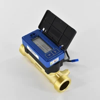 battery powered ultrasonic water meter dn15dn40mm small diameter rs485 mbus lcd digital water flowmeter