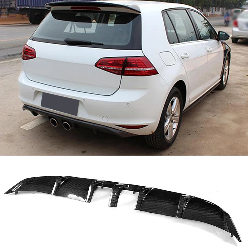 Диффузор для заднего бампера автомобиля губа Volkswagen VW Golf 7 VII MK7 Standard 2014 2017 диффузор