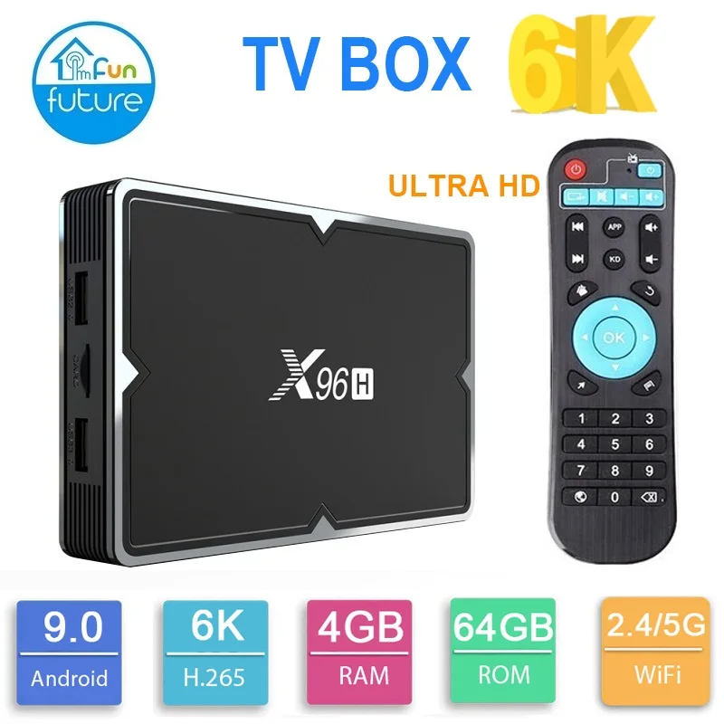 2019 Новый Smart Android tv BOX 6K 4K HD 3D 4G RAM64GB X96H wifi 9 0 VS X96mini X96max|ТВ-приставки и медиаплееры| |