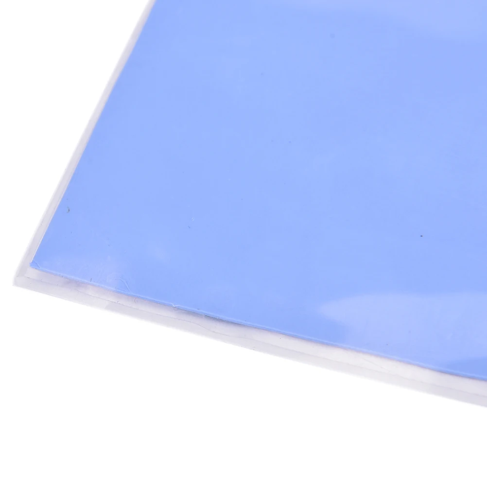 

1pc Blue 100mmx100mmx0.5mm GPU CPU Heatsink Cooling Thermal Conductive Silicone Pad