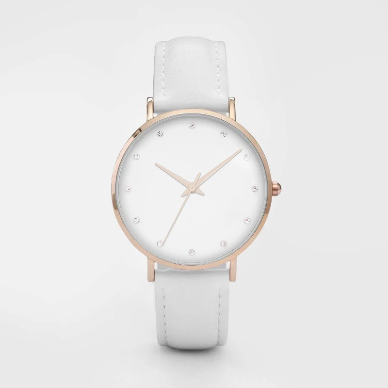 rose white Модный роскошный с кристаллами женские часы женские модные кварцевые часы из нержавеющей стали Relogio Feminino Montre Femme Relojes Mujer - Цвет: rose white