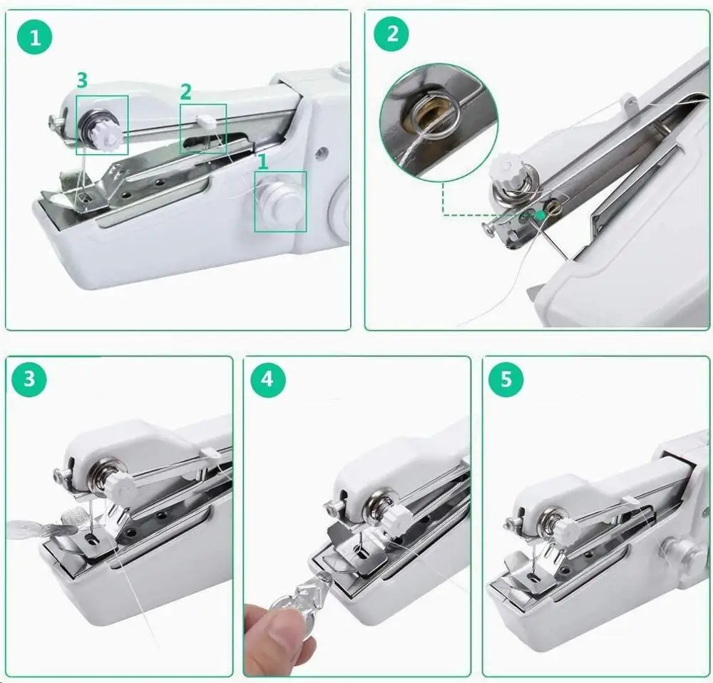 Мини швейная машина ручной стежок портативный Электрический Хо использовать