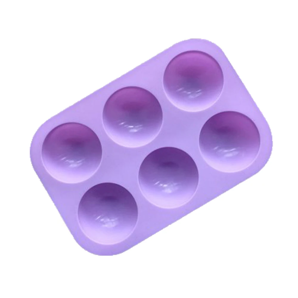 6 сделай сам половинная Сфера круглая силиконовая форма для шоколада капкейков