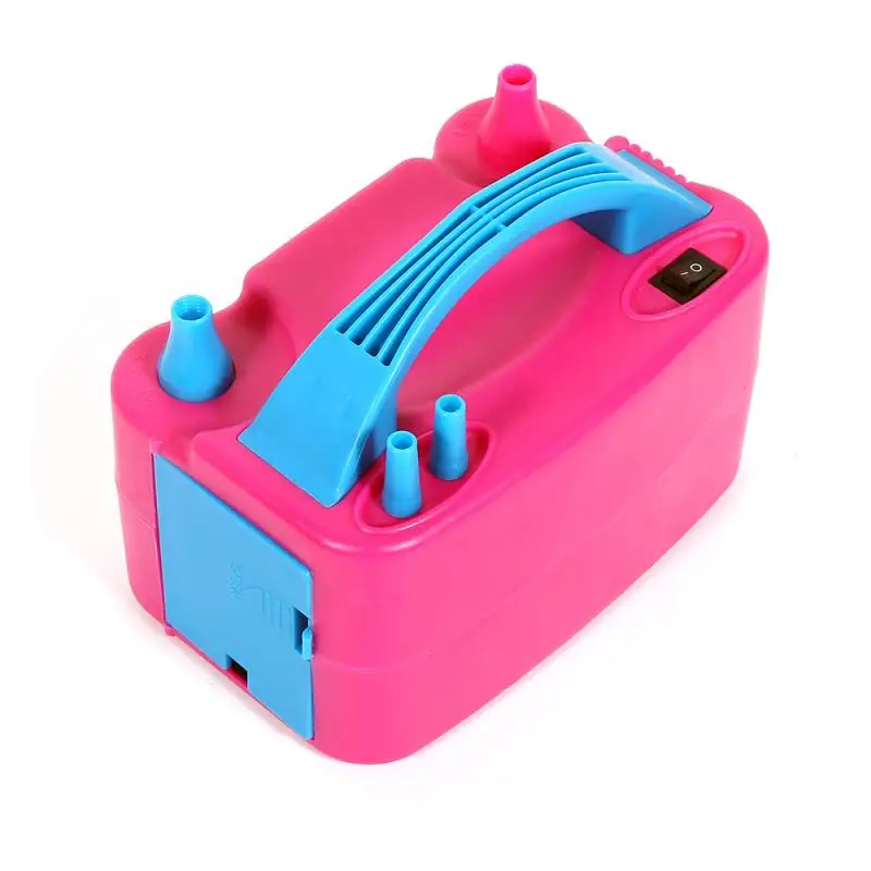 High Power Two Nozzle Electric Balloon Inflator Pump Color Air Blower EU/US Plug Compressor Inflatable Party Tool | Дом и сад